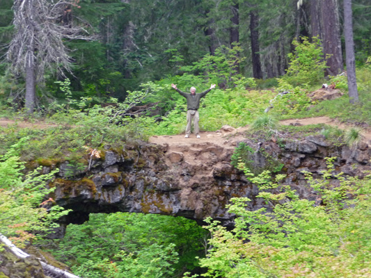 Walter Cooke on Natural Bridge Peterson Prairie WA