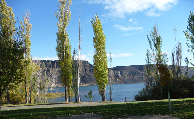 Campsite view Steamboat Rock SP