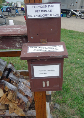 Woodbin pay info sign Sugarloaf Campgound ID