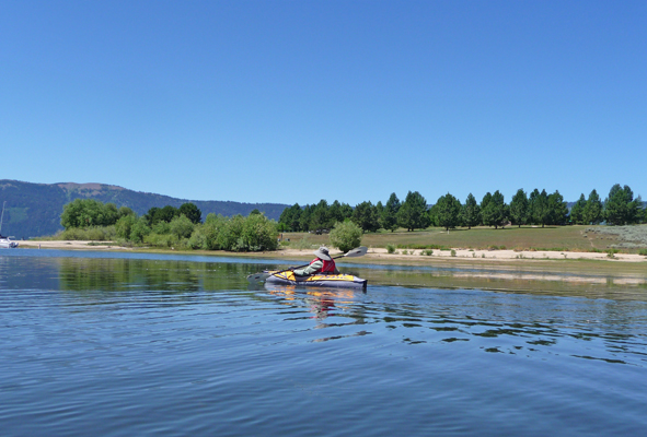 Walter Cooke kayaking Sugarloaf Campground ID