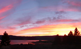 Sunset at Sugarloaf Campground ID