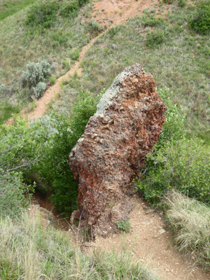 Coal vein fire chimney