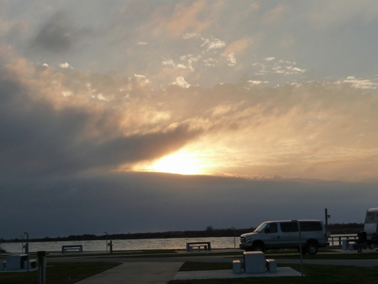 Sun break Matagorda Nature Center