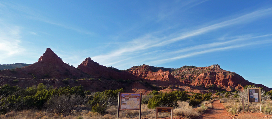 Canyon Loop Trail trailhead Caprock Canyons