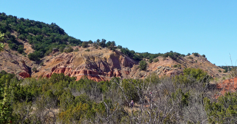 Roja Grande trail view Palo Duro SP