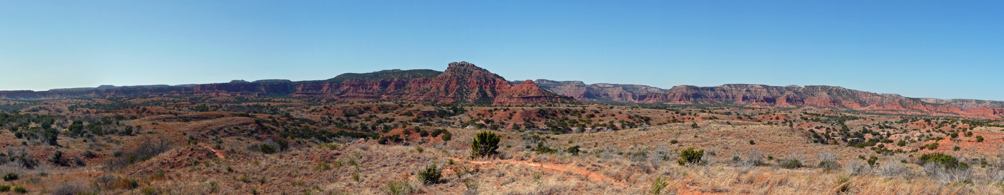 Overloop panorama Caprock Canyons SP