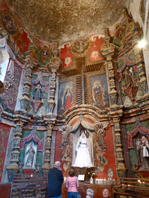 Our Lady side chapel Mission San Xavier del Bac