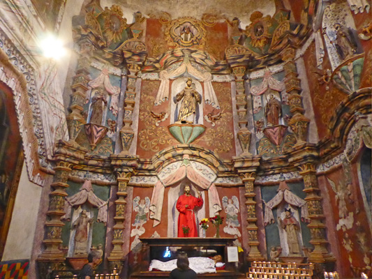 San Xavier side chapel Mission San Xavier del Bac