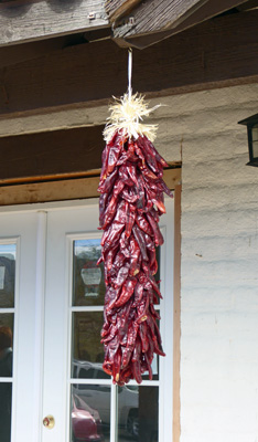 Tubac chilies on eaves