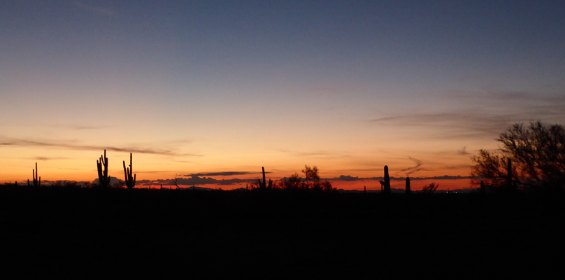 Sunset Picacho Peak SP