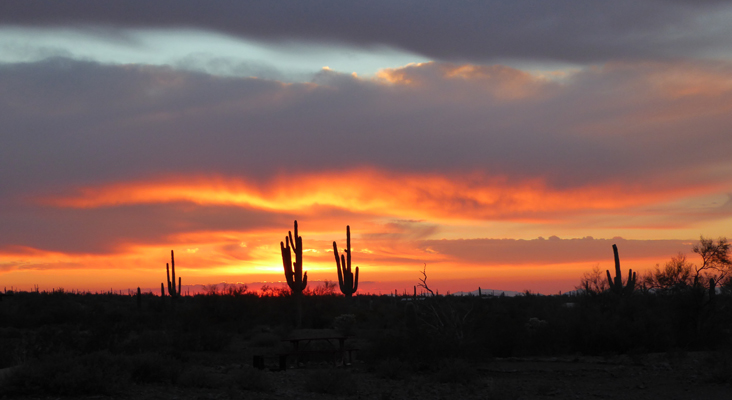 Sunset Picacho Peak SP