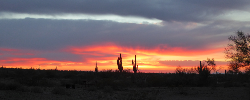 Sunset Picacho Peak SP