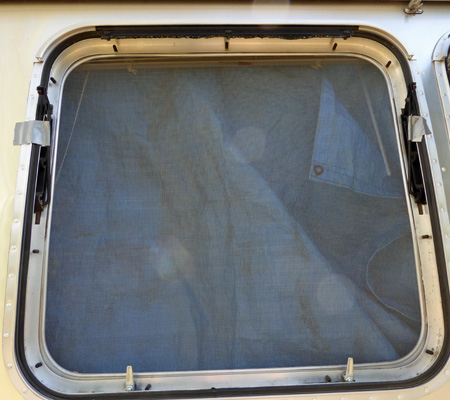 Broken Airstream window