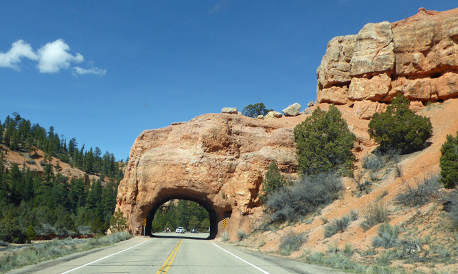 Red Canyon tunnel Hwy 12 Utah