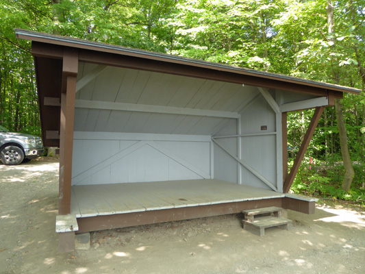 Grand Isle State Park camping shelter
