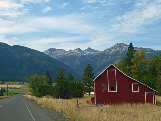 Red Barn Wallowa Mts