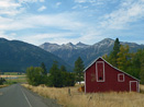 Red Barn Wallowa Mts