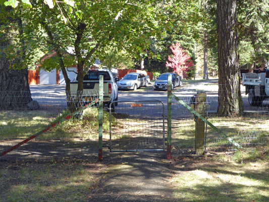 Gate to yard Wallowa Lake