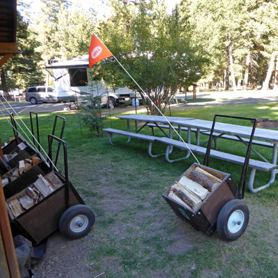 Wood carts Wallowa Lake SP