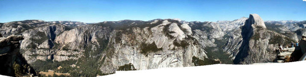 Panorama view from Glacier Pt